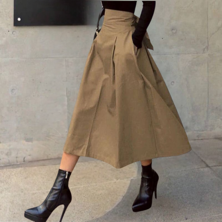 Maricica - Gonna elegante oversize a vita alta per donna