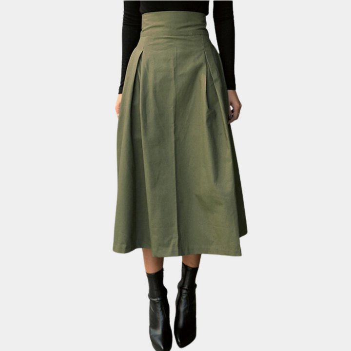 Maricica - Gonna elegante oversize a vita alta per donna