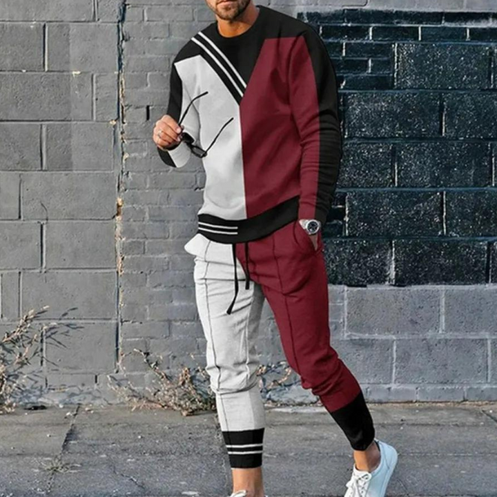 Savvas - Set da uomo di lusso a 2 pezzi che unisce eleganza e massimo comfort
