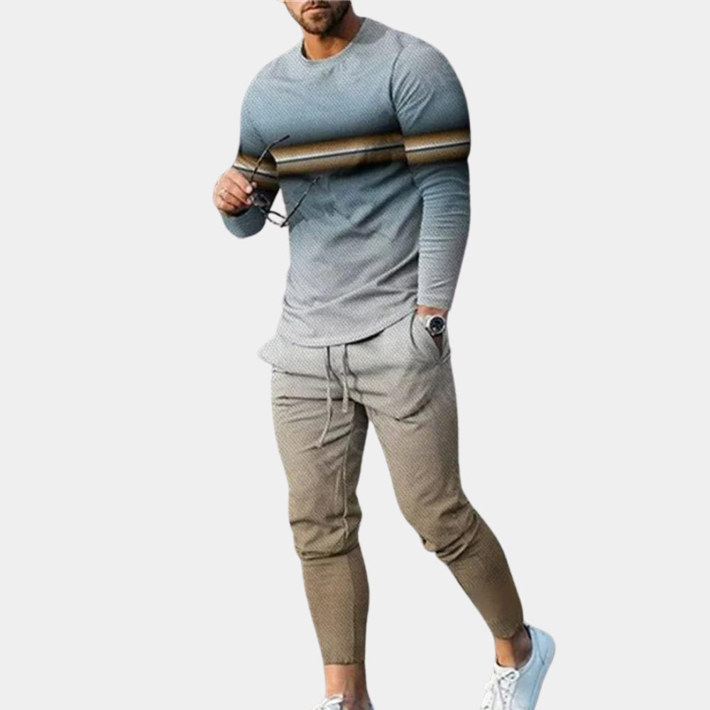 Savvas - Set da uomo di lusso a 2 pezzi che unisce eleganza e massimo comfort