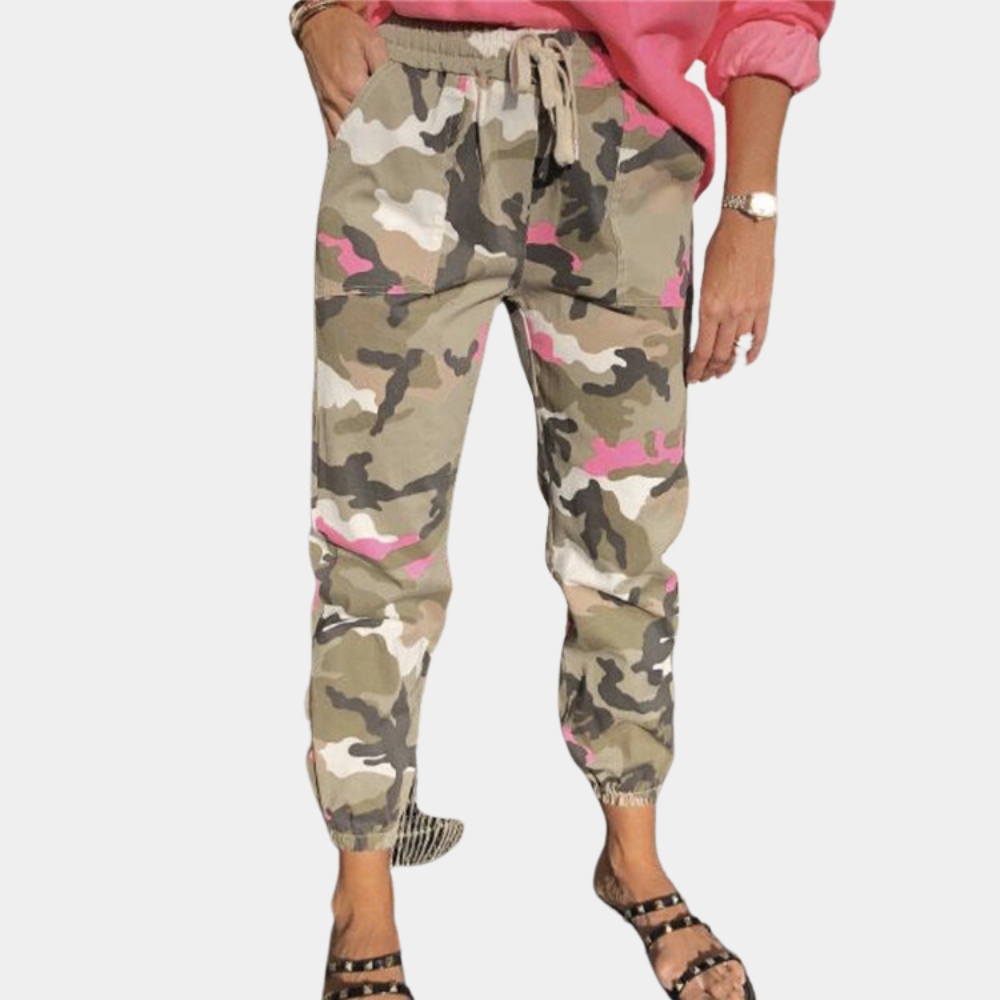 Myrsini - Pantaloni mimetici da donna eleganti e confortevoli