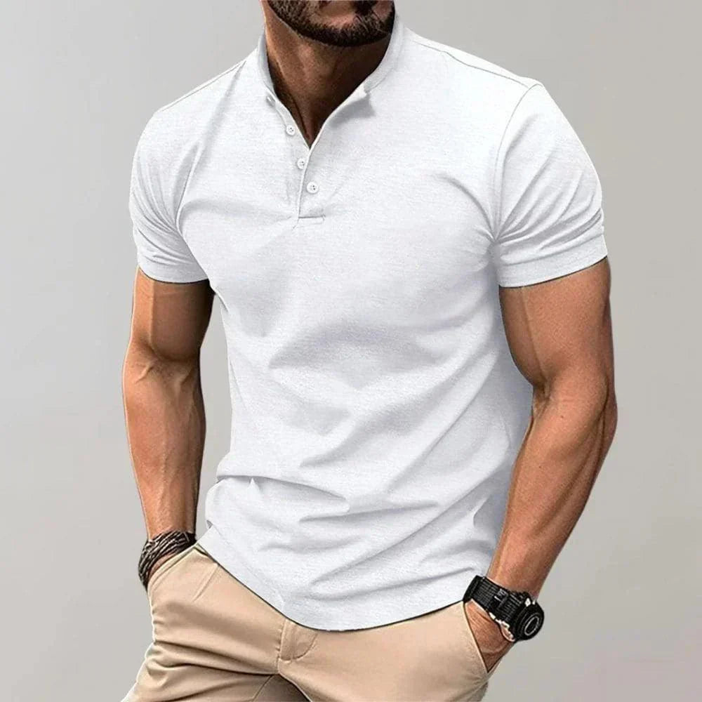 Elegante polo da uomo a manica corta con tessuto ultra-traspirante: la scelta perfetta per ogni occasione