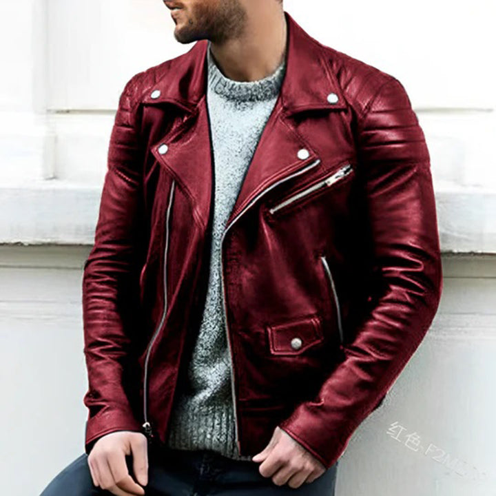 Giacca CRUZ in pelle PU da uomo - Stile biker a un livello straordinario