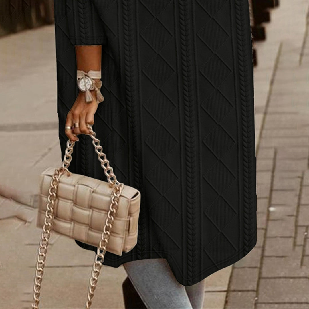 Elegante giacca RIBBETE con cappuccio e design classico per ogni occasione