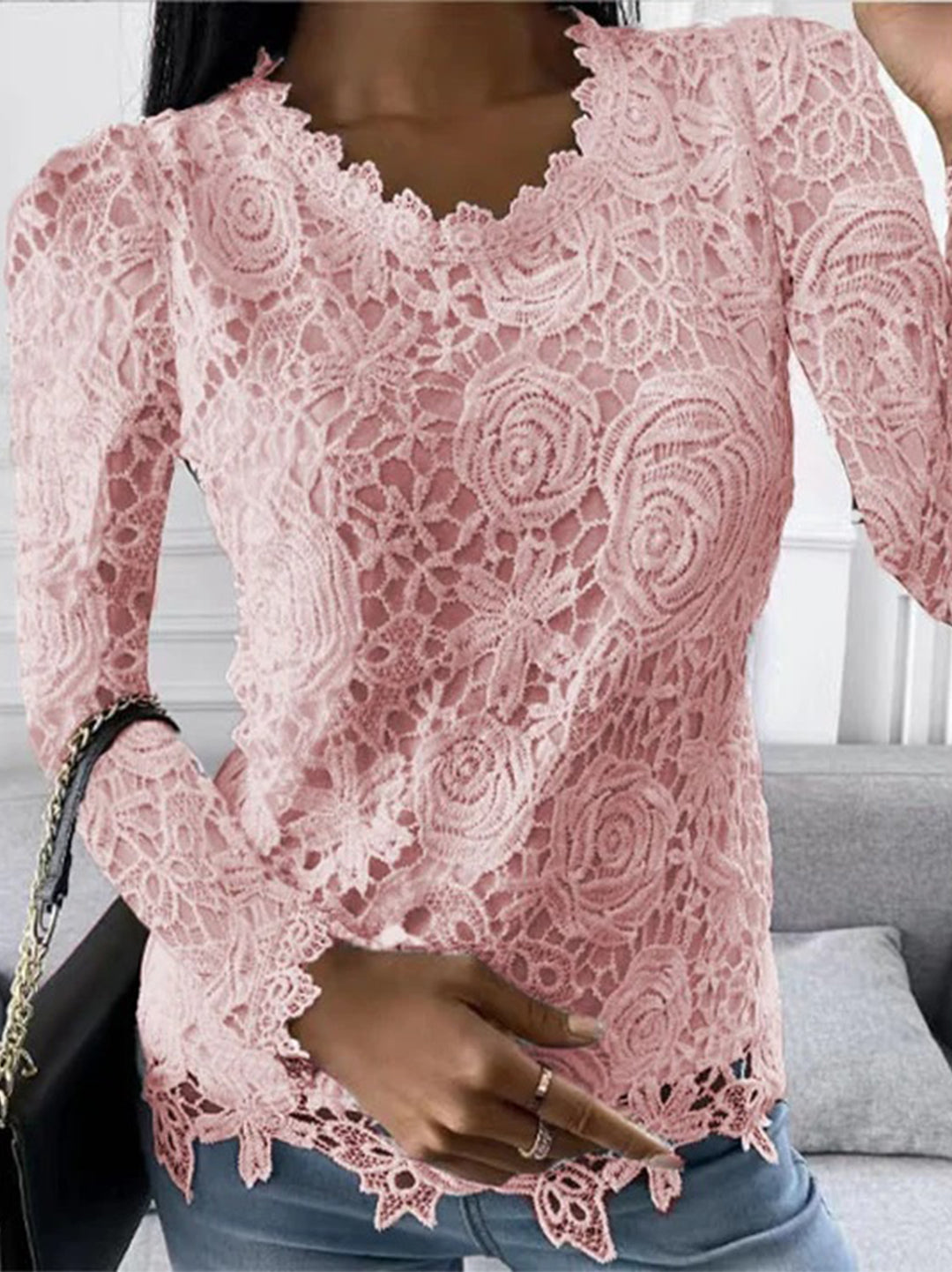 Elegante camicetta a maniche lunghe da donna di Ellie Collection