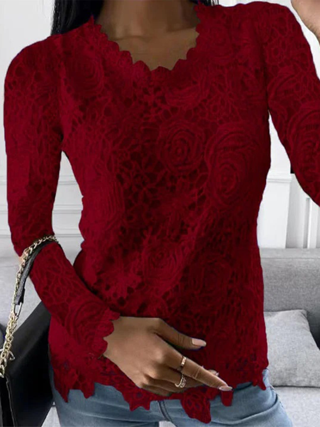 Elegante camicetta a maniche lunghe da donna di Ellie Collection