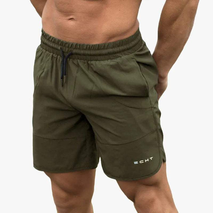 Bermuda da uomo in tessuto traspirante, più lunghi ed elasticizzati con cordoni - lunghezza confortevole Mi-Cuisse