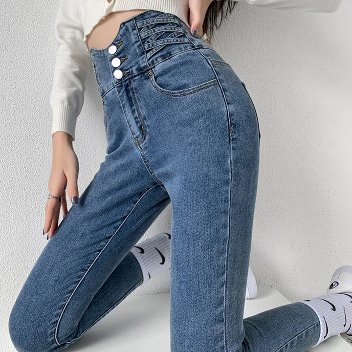 Jeans alla moda da donna Jada Slim Fit - Look trendy High Street