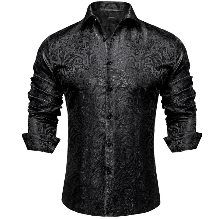 Elegante camicia da uomo oversize con collo alto, ideale per lo stile casual di tutti i giorni