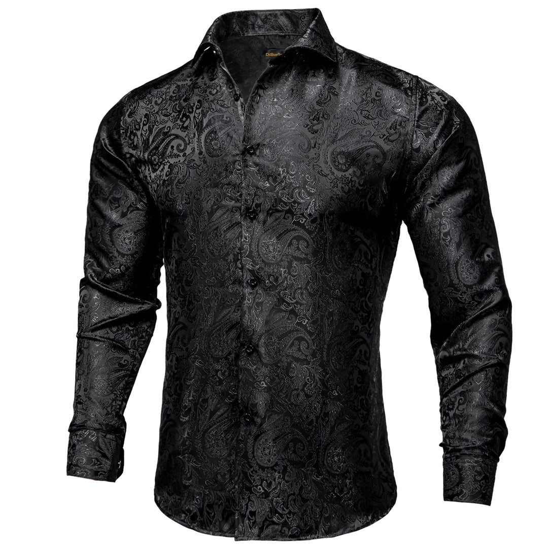 Elegante camicia da uomo oversize con collo alto, ideale per lo stile casual di tutti i giorni