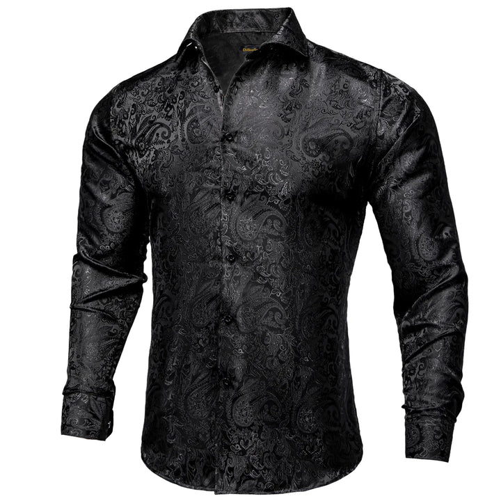 Elegante camicia da uomo oversize con collo alto, ideale per lo stile casual di tutti i giorni