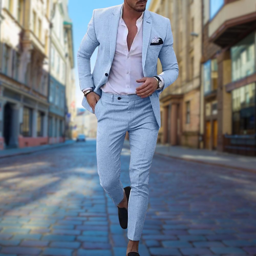 Elegante e moderno abito slim-fit da uomo Michael - eleganza e look alla moda