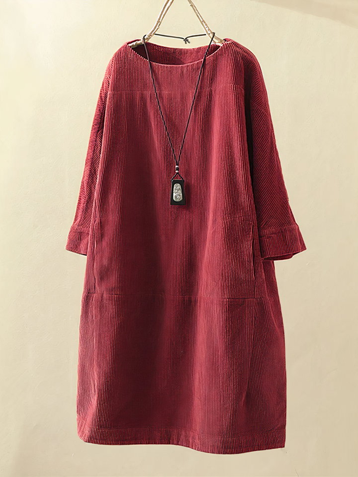 Vestaglia da donna in velluto con vestibilità ampia e alla moda, maniche lunghe e scollatura voluminosa per un look elegante e casual