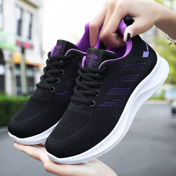 Scarpe sportive Flyknit Leve e Respiratory da donna con allacciatura regolabile e fodera confortevole