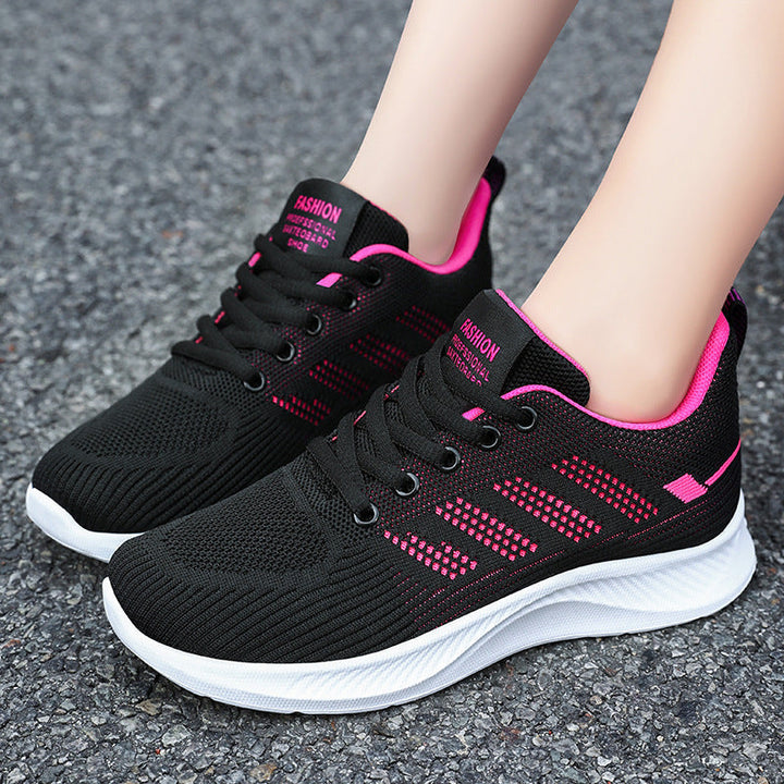 Scarpe sportive Flyknit Leve e Respiratory da donna con allacciatura regolabile e fodera confortevole