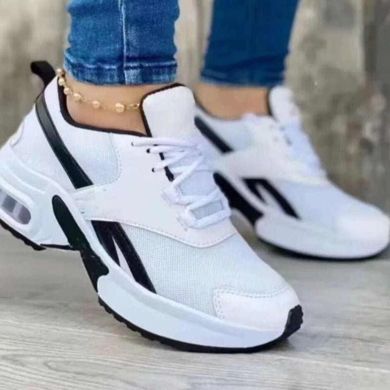 Sneakers da donna in mesh traspirante con comoda ammortizzazione e allacciatura elegante