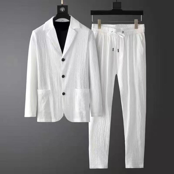 Elegante set da uomo: blazer e pantaloni - comfort e stile a portata di mano