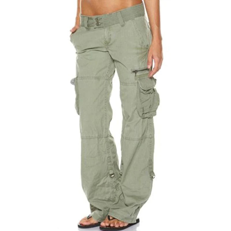 Paloma - Eleganti pantaloni cargo da donna con tasche funzionali