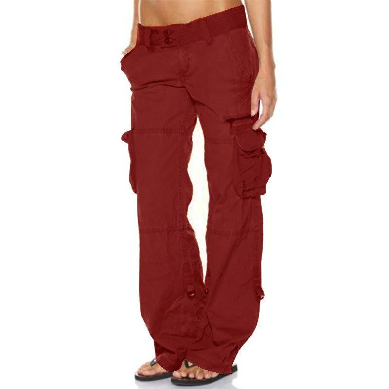 Paloma - Eleganti pantaloni cargo da donna con tasche funzionali
