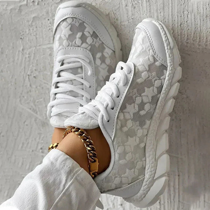 Scarpe da ginnastica da donna in mesh traspirante con suola ammortizzata - calzature comode ed eleganti per ogni occasione