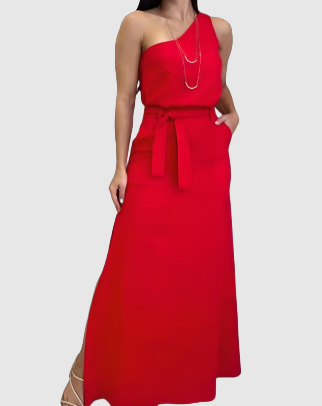 Sommerkleid da donna - V-Ausschnitt Freizeit-Sundkleid
