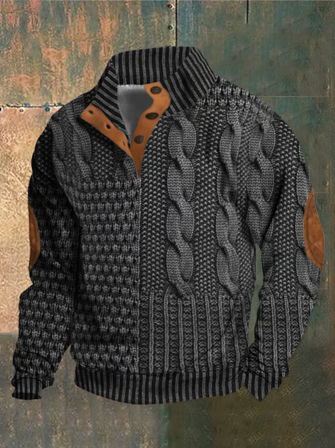 Maglia retrò Samuel™ con collo alto - offerta speciale 1+1 GRATIS!
