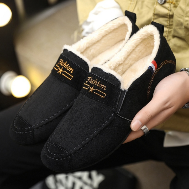 Mocassini Nuvin da uomo alla moda con calda fodera in pile - comfort ed eleganza per tutti i giorni