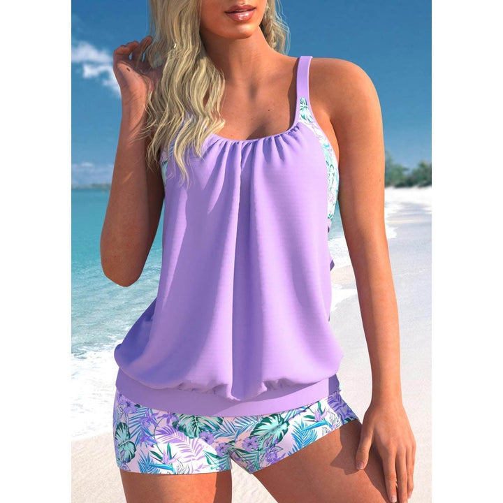 Elegante e confortevole set di costumi da bagno Tankini Deux Pièces per donna