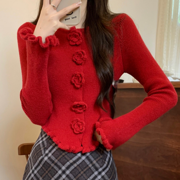Elisara - Elegante maglione da donna con maniche svasate per un look raffinato