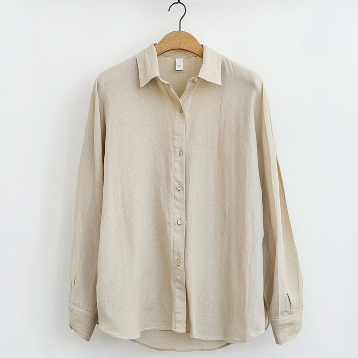 Camiseta da uomo - Comfort ed estetica in manica lunga - Bottoni eleganti per un look casual e ventilazione superiore