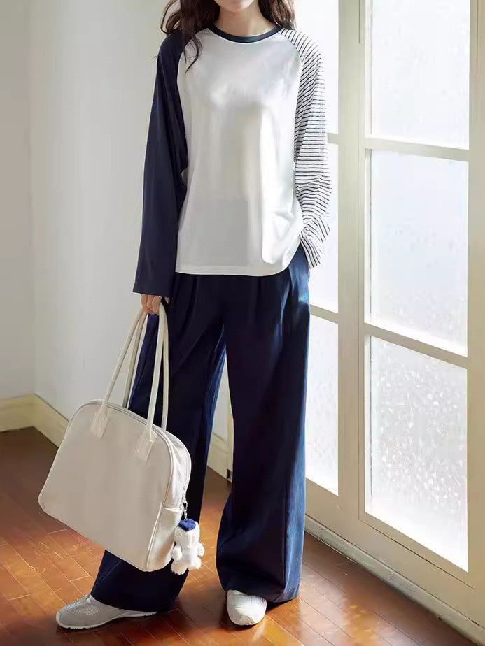 Blusas femeninas a rayas con abertura elegante per un estilo chic