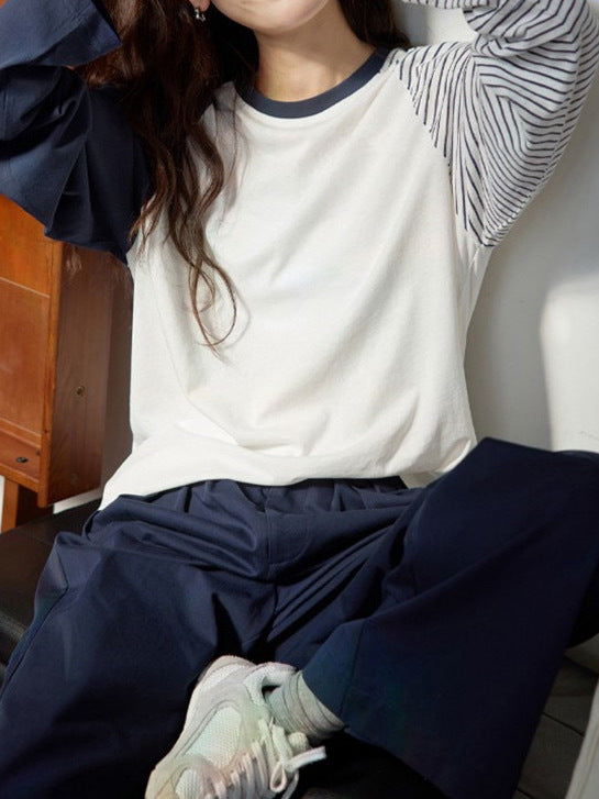 Blusas femeninas a rayas con abertura elegante per un estilo chic