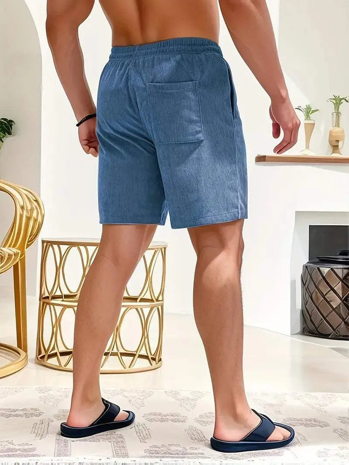 Pantaloncini corti da uomo - Tissu Léger et Respirant avec Taille Élastique à Cordons de Serrage