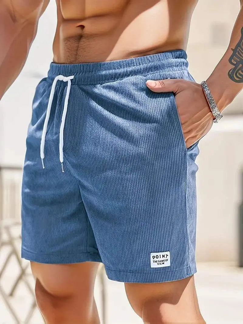 Pantaloncini corti da uomo - Tissu Léger et Respirant avec Taille Élastique à Cordons de Serrage