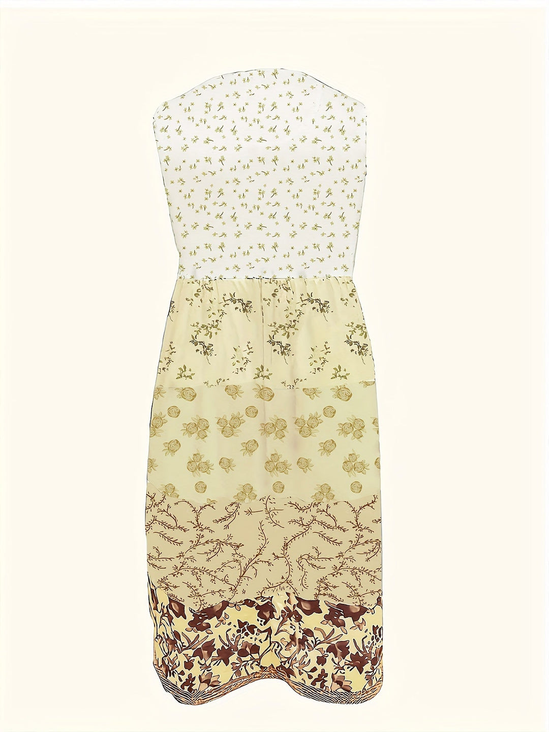 Elegante abito a canotta da donna con motivo floreale - perfetto per la primavera e l'estate