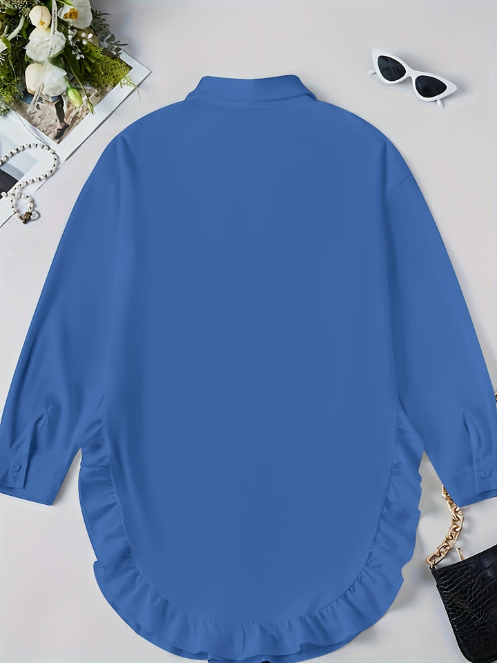 Accappatoio da donna oversize con polsini lunghi e rete sul davanti - boutonnage casual elegante e confortevole
