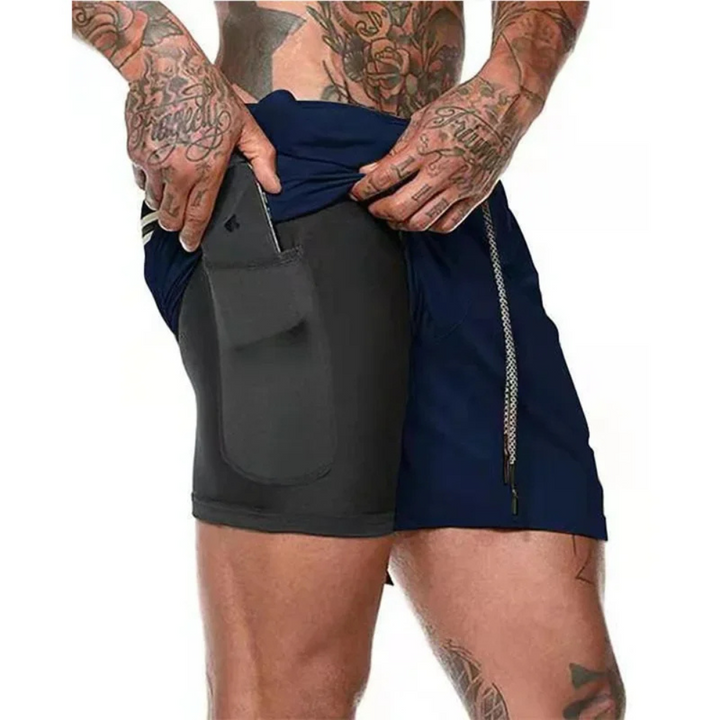 Pantaloncini sportivi ActiveFlex 2-in-1 da uomo - massimo comfort e flessibilità durante l'allenamento