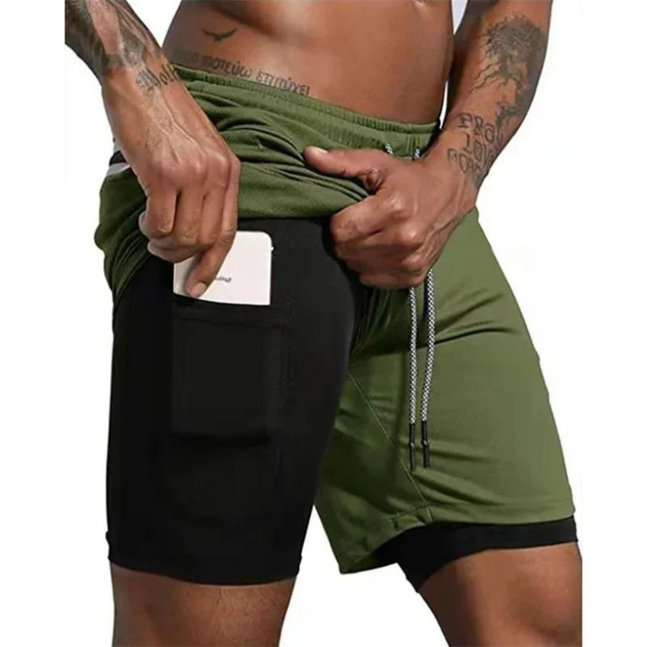 Pantaloncini sportivi ActiveFlex 2-in-1 da uomo - massimo comfort e flessibilità durante l'allenamento