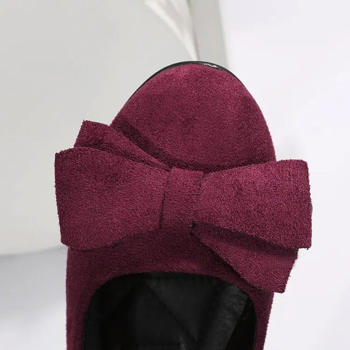 Eleganti zeppe slip-on da donna con incantevoli fiocchi per un look unico