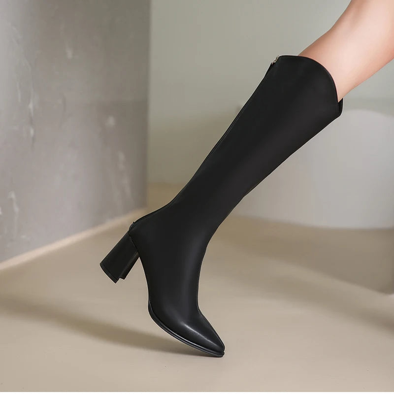 Callie - Eleganti stivali da donna al ginocchio per un look elegante e raffinato