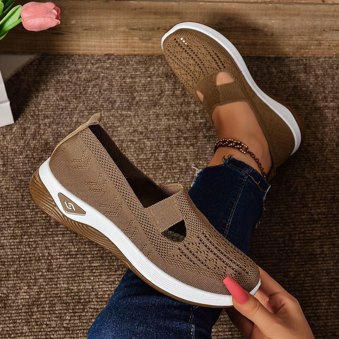 Scarpe da ginnastica senza lacci per donna - Tejido transpirable - Suela acolchada - Estilo casual de corte bajo