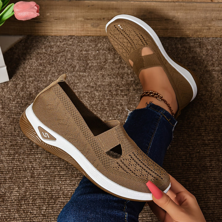 Scarpe da ginnastica senza lacci per donna - Tejido transpirable - Suela acolchada - Estilo casual de corte bajo