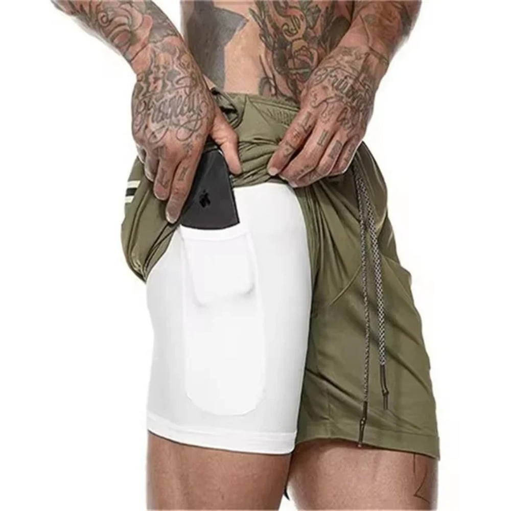 Pantaloncini sportivi ActiveFlex 2-in-1 da uomo - massimo comfort e flessibilità durante l'allenamento