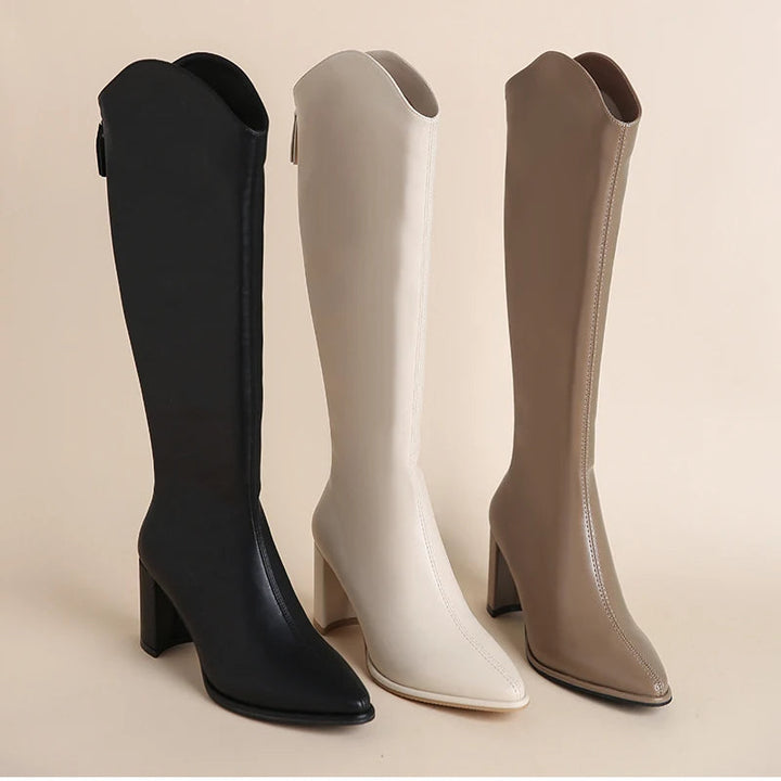 Callie - Eleganti stivali da donna al ginocchio per un look elegante e raffinato