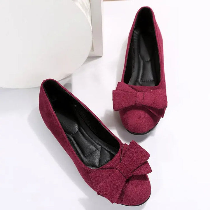 Eleganti zeppe slip-on da donna con incantevoli fiocchi per un look unico