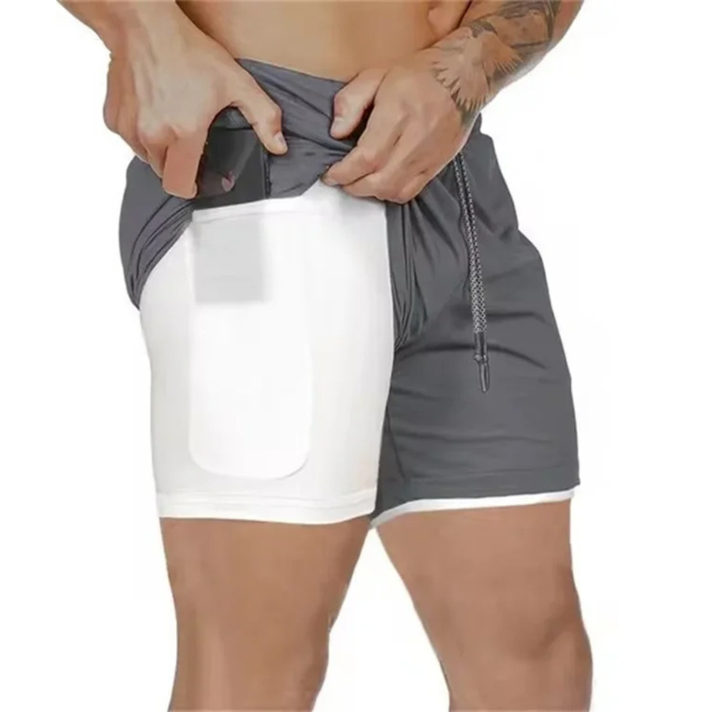 Pantaloncini sportivi ActiveFlex 2-in-1 da uomo - massimo comfort e flessibilità durante l'allenamento