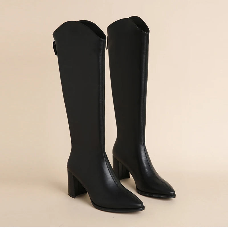 Callie - Eleganti stivali da donna al ginocchio per un look elegante e raffinato