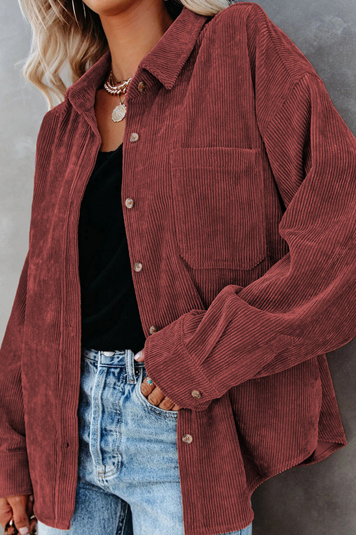 Elegante gilet da donna a maniche lunghe con copricapo alla moda