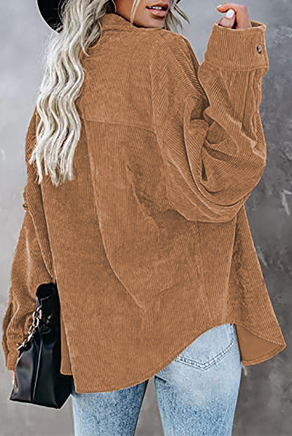 Elegante gilet da donna a maniche lunghe con copricapo alla moda