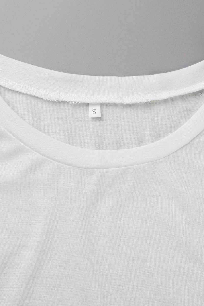 Elegante T-shirt da donna a maniche lunghe con colletto elegante per un look unico